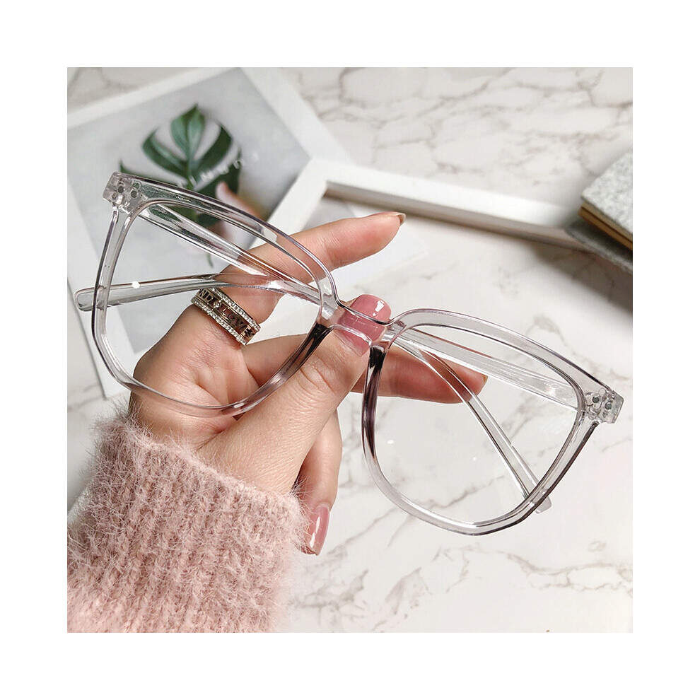 Multicoloured Oversized Reading Glasses Men Women Square Frame Eyewear Unisex Short-Sighted Myopia Glasses Prescription Diopter Eyeglasses