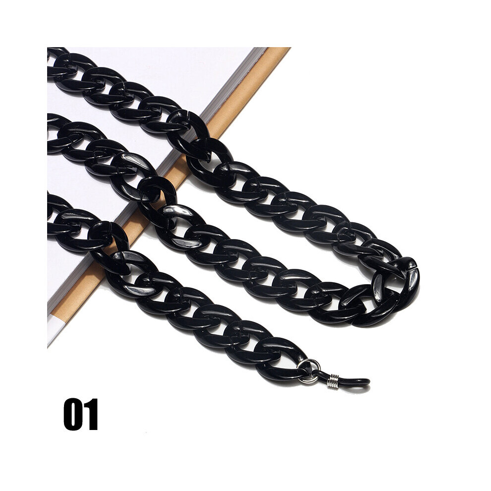 Acrylic Sunglasses Chain Women Men Exaggerated Reading Glasses Lanyard Hanging Neck Chain Eyeglasses Neck Strap Cord