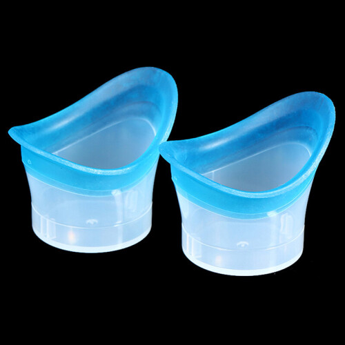 2Pcs/lot Silicone Eye Wash Cup Resuable Eyewash Cup Soft Eye Bath Cup
