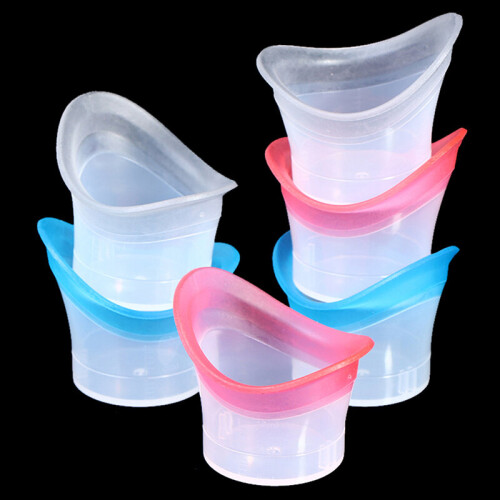 2Pcs/lot Silicone Eye Wash Cup Resuable Eyewash Cup Soft Eye Bath Cup 2