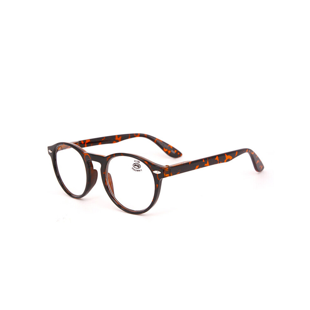 Retro Round Reading Glasses Men Women Ultralight Hyperopia Eyeglasses Optical Spectacle Diopter +1.0 1.5 2.0 2.5 3.0 3.5