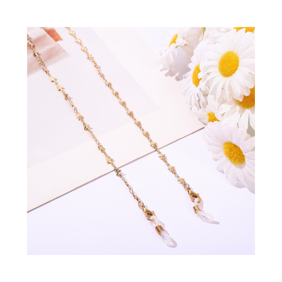 Acrylic Crystal Sunglasses Chain Mask Lanyard Beaded Neckband Mask Holder Glasses Chain Jewelry for Women
