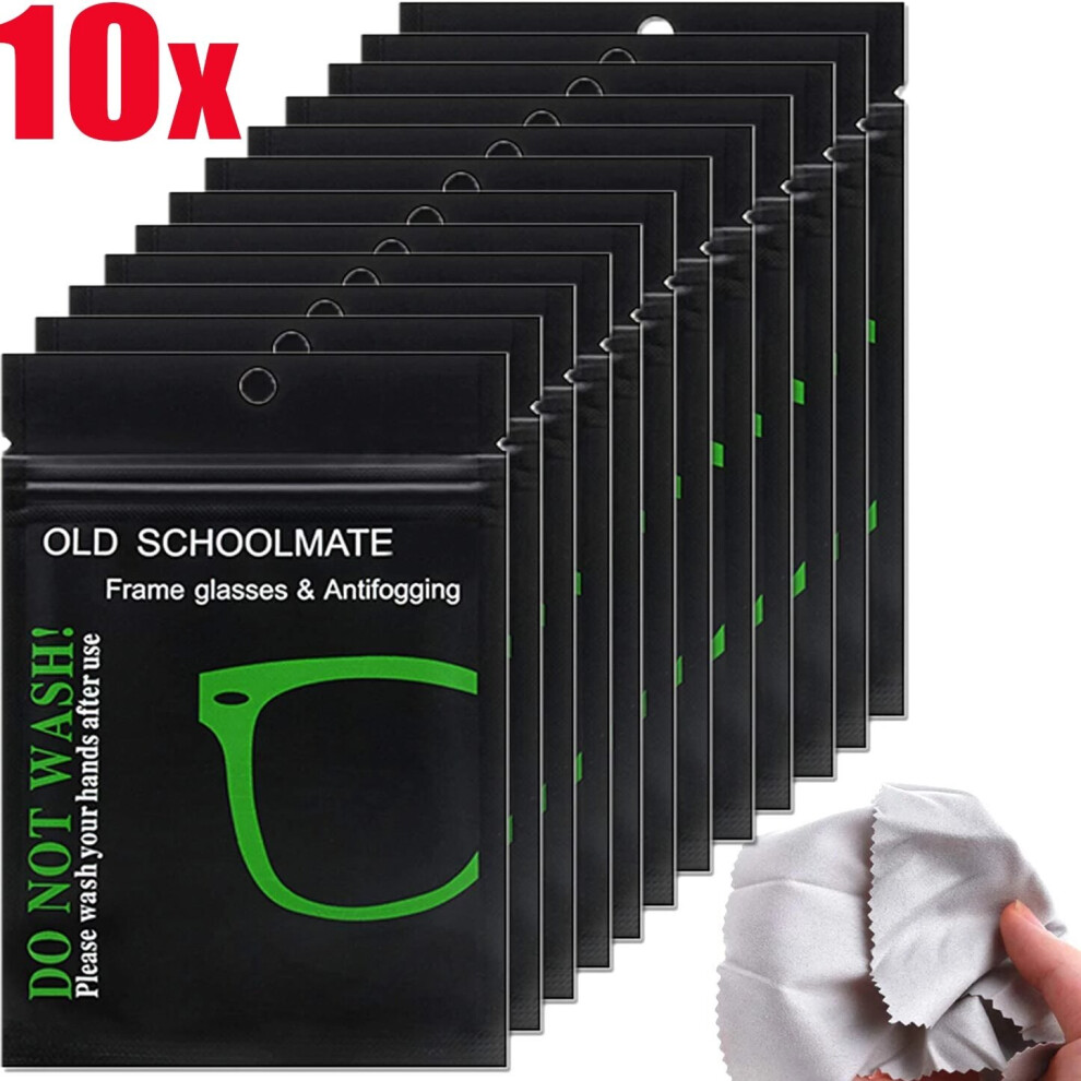 Red 50Pcs Reusable Anti-Fog Wipes Glasses Pre-Moistened Antifog Lens Cloth Defogger Eyeglass Wipe Prevent Fogging For Glasses Lens