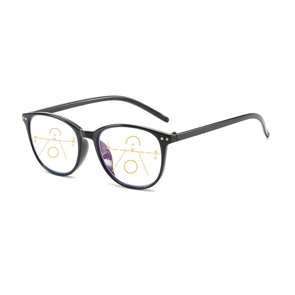 Multicoloured 1Pc Progressive Reading Glasses Men Women Multifocal Bifocal Anti Light Magnifying Presbyopic Eyeglasses +1.0~+4.0