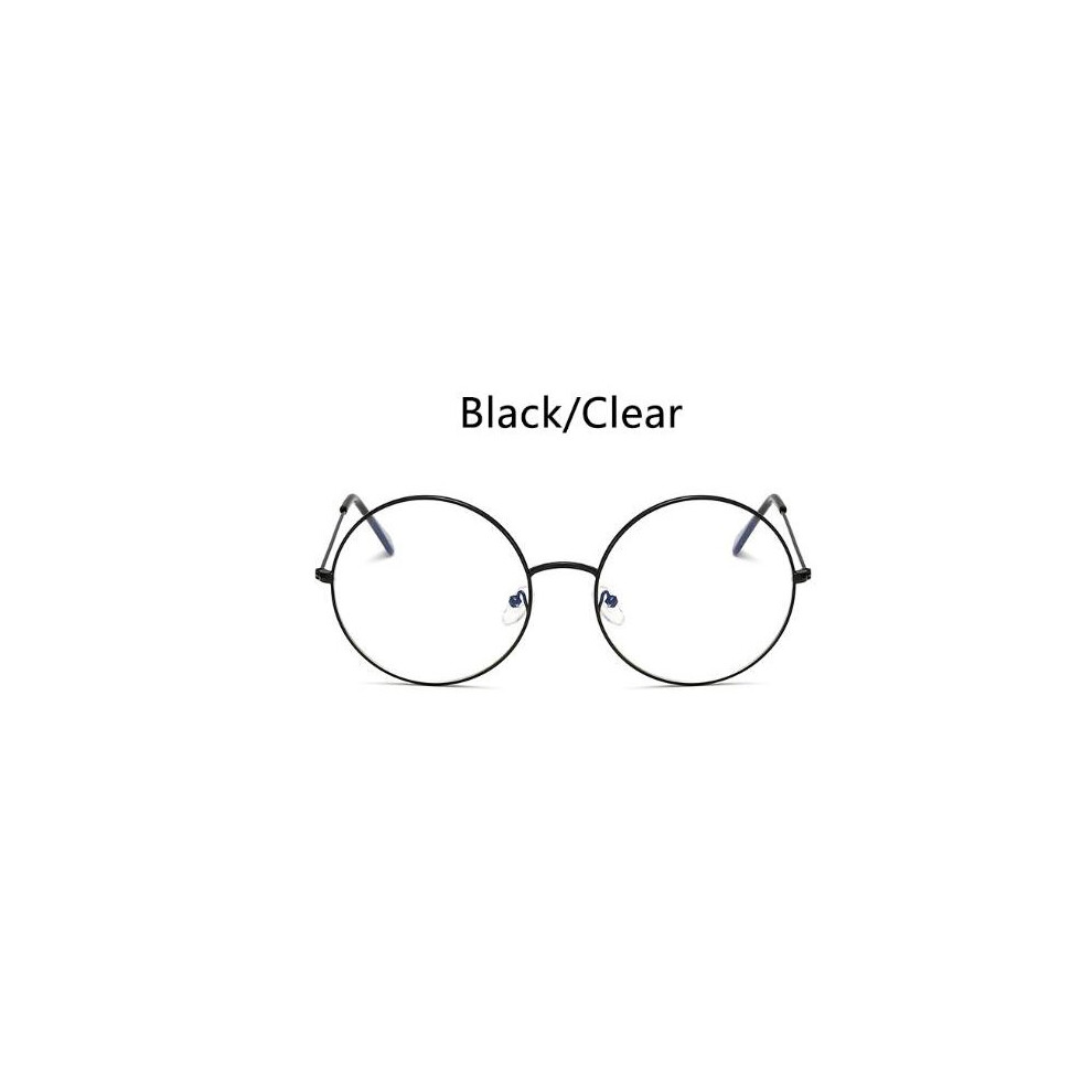 Big Round Glasses Transparent Women's Eyewear Frames Metal Clear Lens zeros Optical Frames Myopia Nerd Glasses Frame