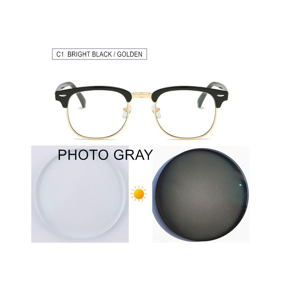Multicoloured Prescription Glasses Myopia -0.5 To -10 Women Men Nearsighted Spectacles Photochromic Anti Ray Astigmatism F026