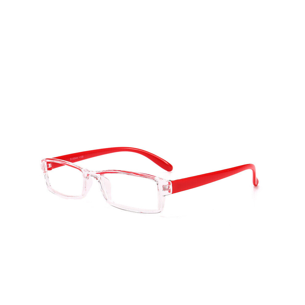 Ultralight Full Frame Clear Leans Reading Glasses Women&Men Resin HD Presbyopic Glasses +1.0to+4.0 Unisex Reading Eyewear