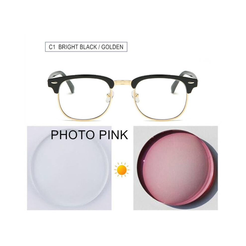 Multicoloured Prescription Glasses Myopia -0.5 To -10 Women Men Nearsighted Spectacles Photochromic Anti Ray Astigmatism F026