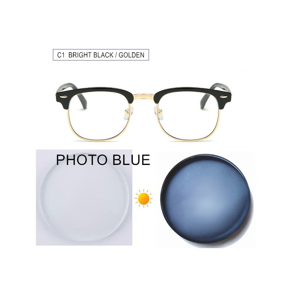 Prescription Glasses Myopia -0.5 to -10 Women Men Nearsighted Spectacles Photochromic Anti Ray Astigmatism F026-image-OPC-PBR8GF9-NEW