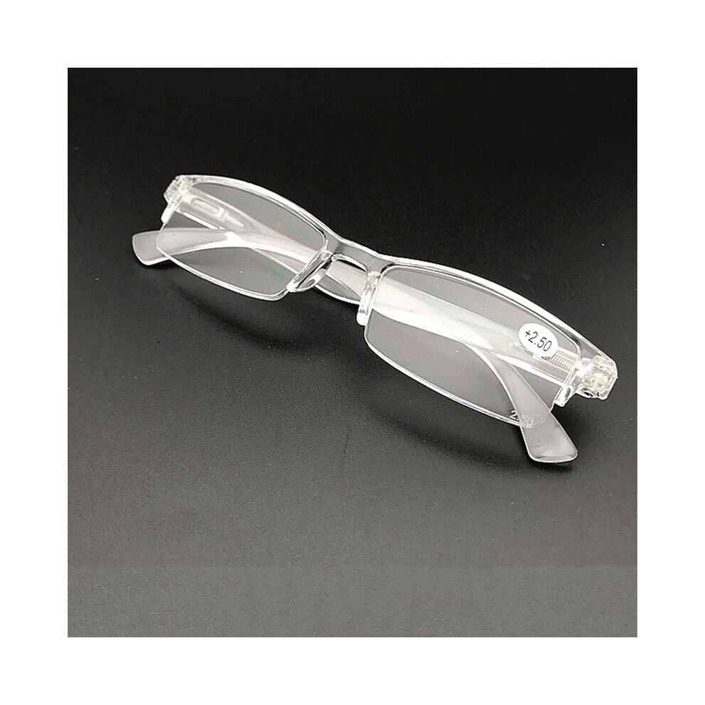 Multicoloured Transparent Resin Reading Glasses Men Women Presbyopia Spectacles Gafas De Lectura Diopter +1.0 2.0 2.5 3.0 3.5 4.0