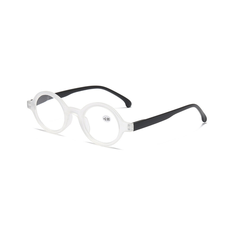 YOOSEK +1.0 1.5 2.0 2.5 3.0 3.5 4.0 Reaidng Glasses Men Vintage Round Presbyopic Eyeglasses Women Small Prescription Eyewear