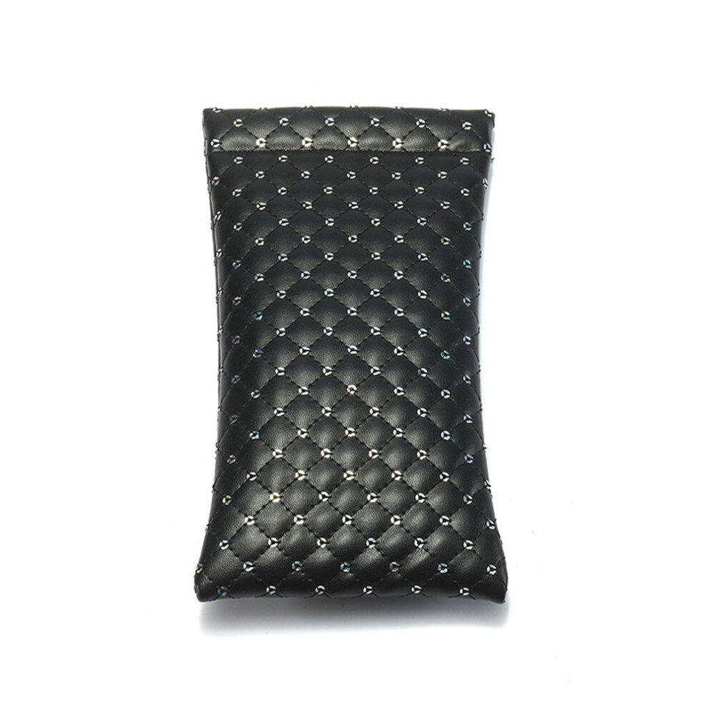 1pcs Fashionable Sunglasses Bag Pu Leather Glass Case Pouch Mobile Phone Wallet Storege Case Portable Glasses Storege Case