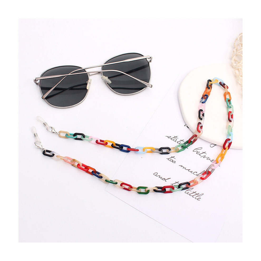 White Acrylic Glasses Chain Neck Chains Lanyard Pendant Mask Holder Eyeglass Woman Ropes Cord For Glasses Summer Accessories