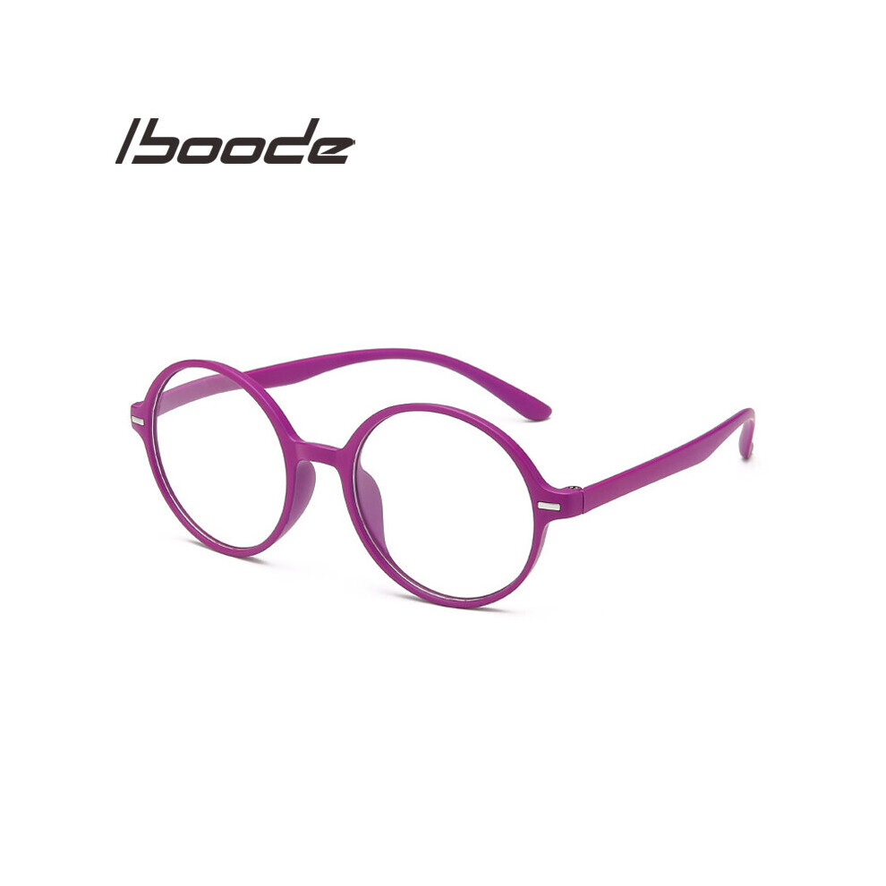 Round Reading Glasses Female Male Red TR90 Bendable Retro Goggle Prebyopic Ultra Light Hyperopia Frame +1.0 to +4.0