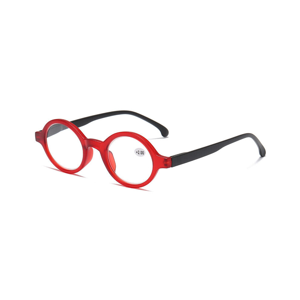YOOSEK +1.0 1.5 2.0 2.5 3.0 3.5 4.0 Reaidng Glasses Men Vintage Round Presbyopic Eyeglasses Women Small Prescription Eyewear
