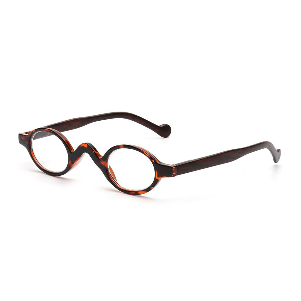Multicoloured Vintage Personality Round Reading Glasses Spring Hinge Women Men Magnifier Presbyopic Diopter