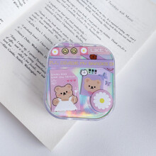 Laser Cover Lens Case Box INS Colored Lenses Container Beauty Lens Storage Box Travel Set Gift Girl