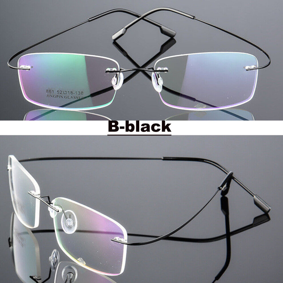 Ultralight Rimless Eyeglasses Clear Memory Titanium Reading Glasses Unisex Magnetic Presbyopic Eyewear Strength +1.0~+4.0