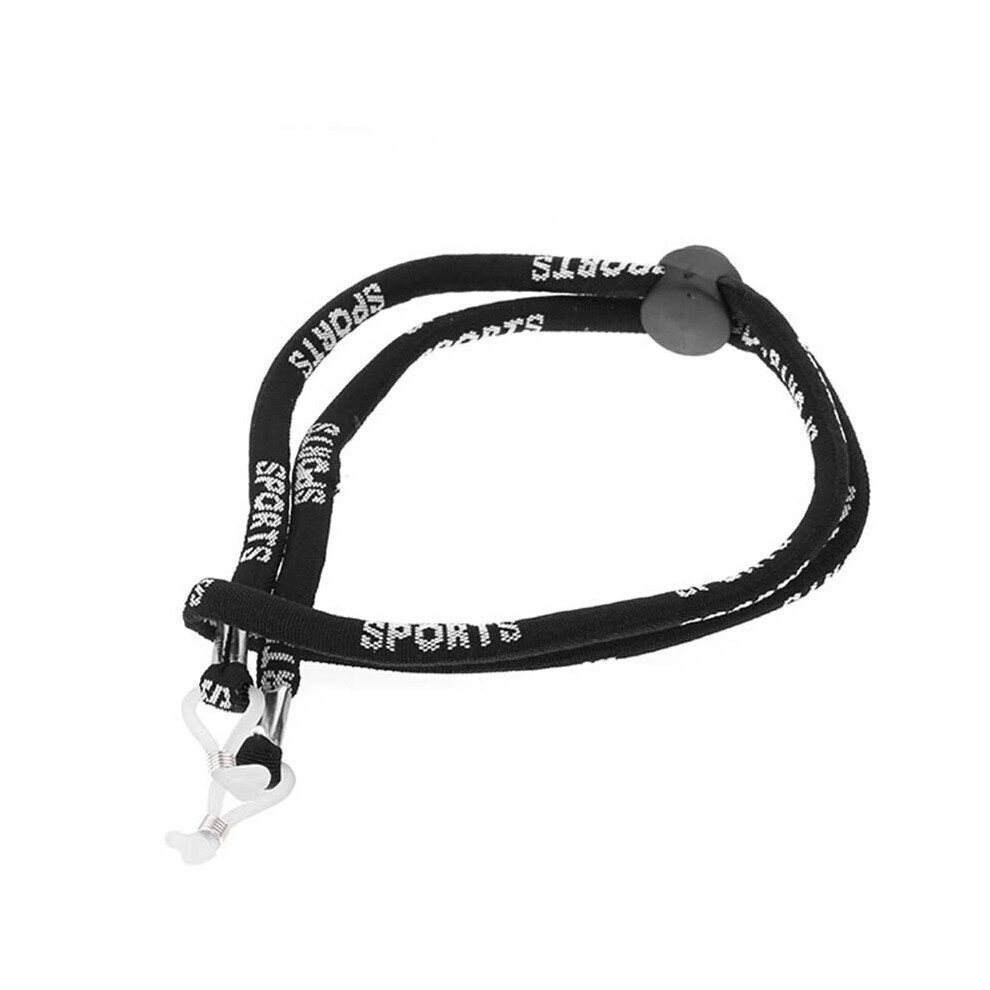 Black Elastic Eyeglasses Cord Adjustable Glasses Lanyards Neck String Cord Retainer Strap Head Band Glasses Rope