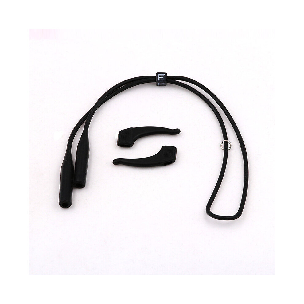 High Elastic Anti Slip Adjustable button High Elastic Anti Slip Silicone Sunglasses Glasses cords Eyeglasses chain