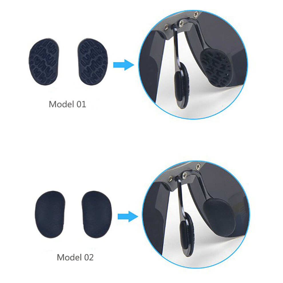 Blue 10Pairs(20Pcs) Anti Slip Rubber Nose Pads For Eyeglasses Sunglass Spectacles Eyewear Push On Glasses Nose Pad
