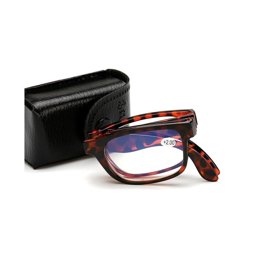 Foldable Reading Glasses Folding Presbyopia Men Women Spectacles Frame Reading glasses with case 1.0 1.5 2.0 2.5 3.0 3.5 4.0