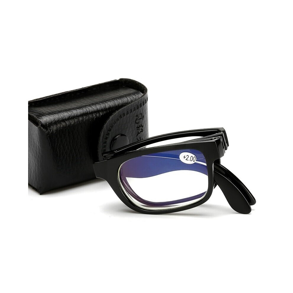Foldable Reading Glasses Folding Presbyopia Men Women Spectacles Frame Reading glasses with case 1.0 1.5 2.0 2.5 3.0 3.5 4.0