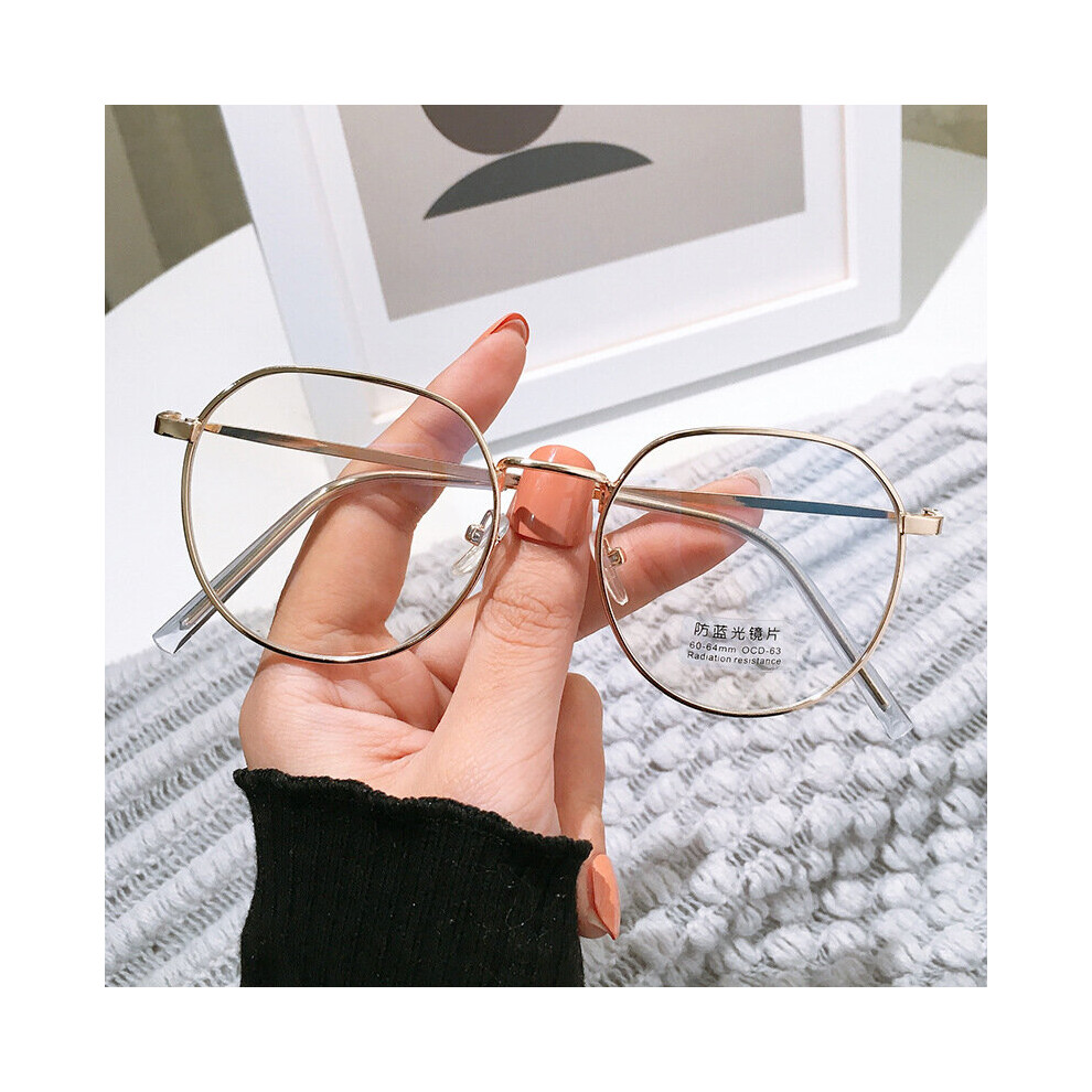 Trends Office Anti Light Oversized Glasses Computer Women Blocking Gaming Big Size Men Eyeglasses Frame