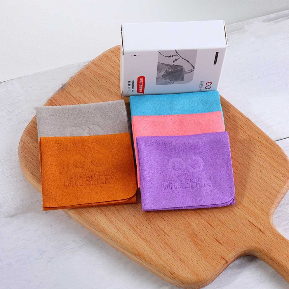Multicoloured 10Pcs/Set Suede Glasses Clean Microfiber Glasses Cleaning Cloth For Lens Phone Screen Cleaning Wipe High