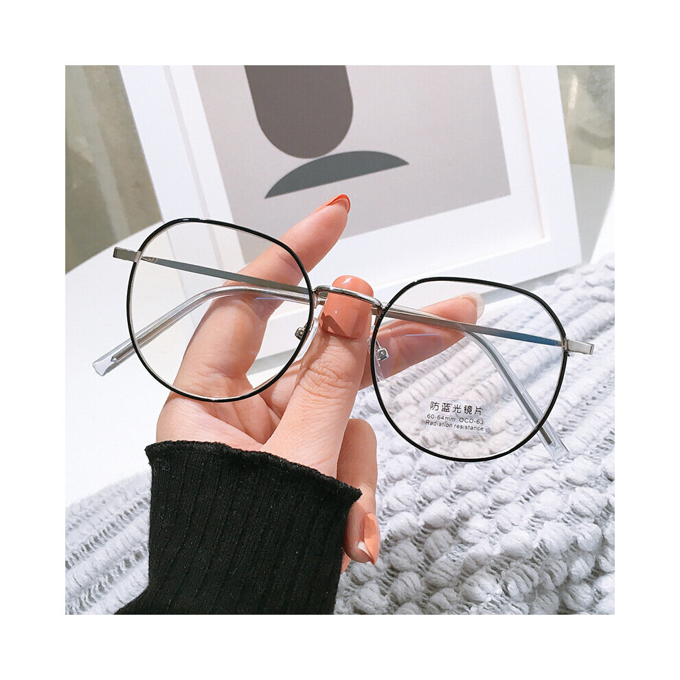 Trends Office Anti Light Oversized Glasses Computer Women Blocking Gaming Big Size Men Eyeglasses Frame