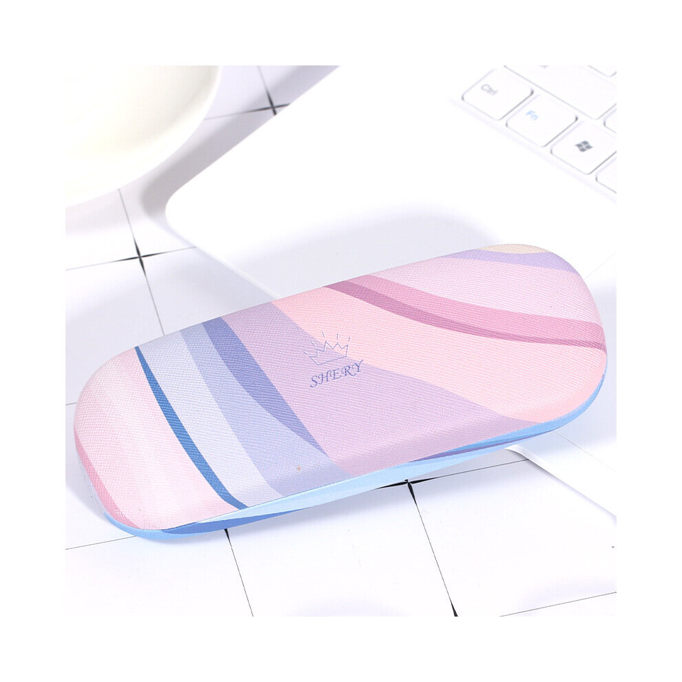 1PC Portable Glasses Case Printed Leather Storage Box Travel Glasses Storage Case Men Women Eyewear Protector estuche