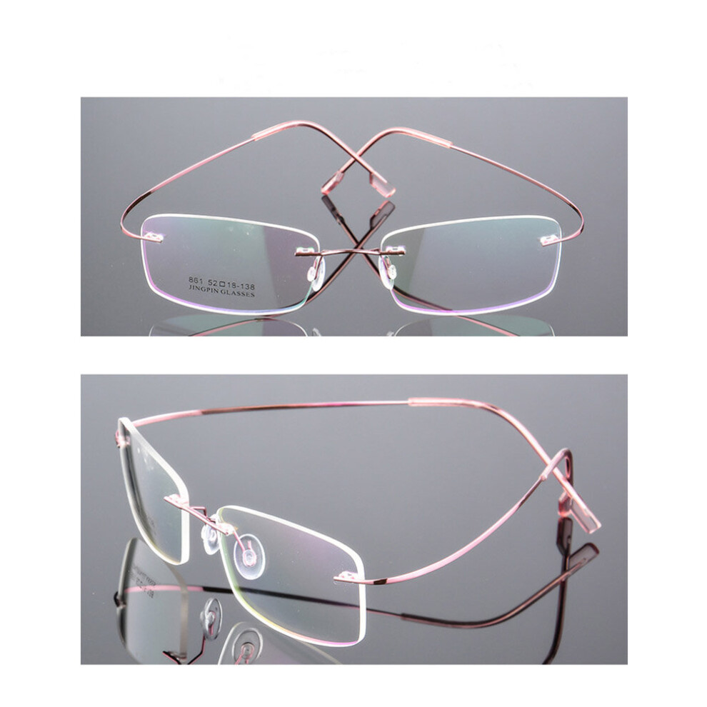 1Pc Reading Glasses Flexible Ultralight Rimless Eyeglasses Memory Titanium Magnetic Presbyopic Eyewear Accessories +1.0~+3.5