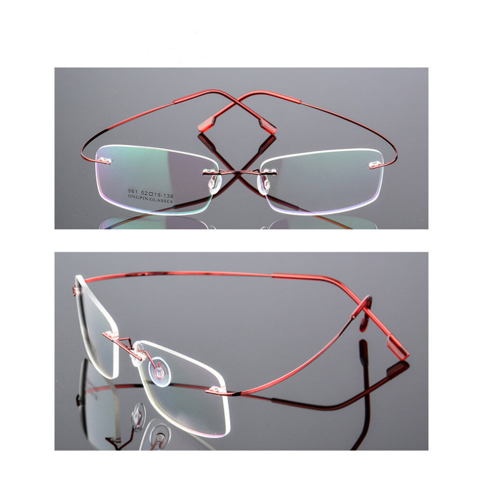 Multicoloured 1Pc Reading Glasses Flexible Ultralight Rimless Eyeglasses Memory Titanium Magnetic Presbyopic Eyewear Accessories +1.0~+3.5