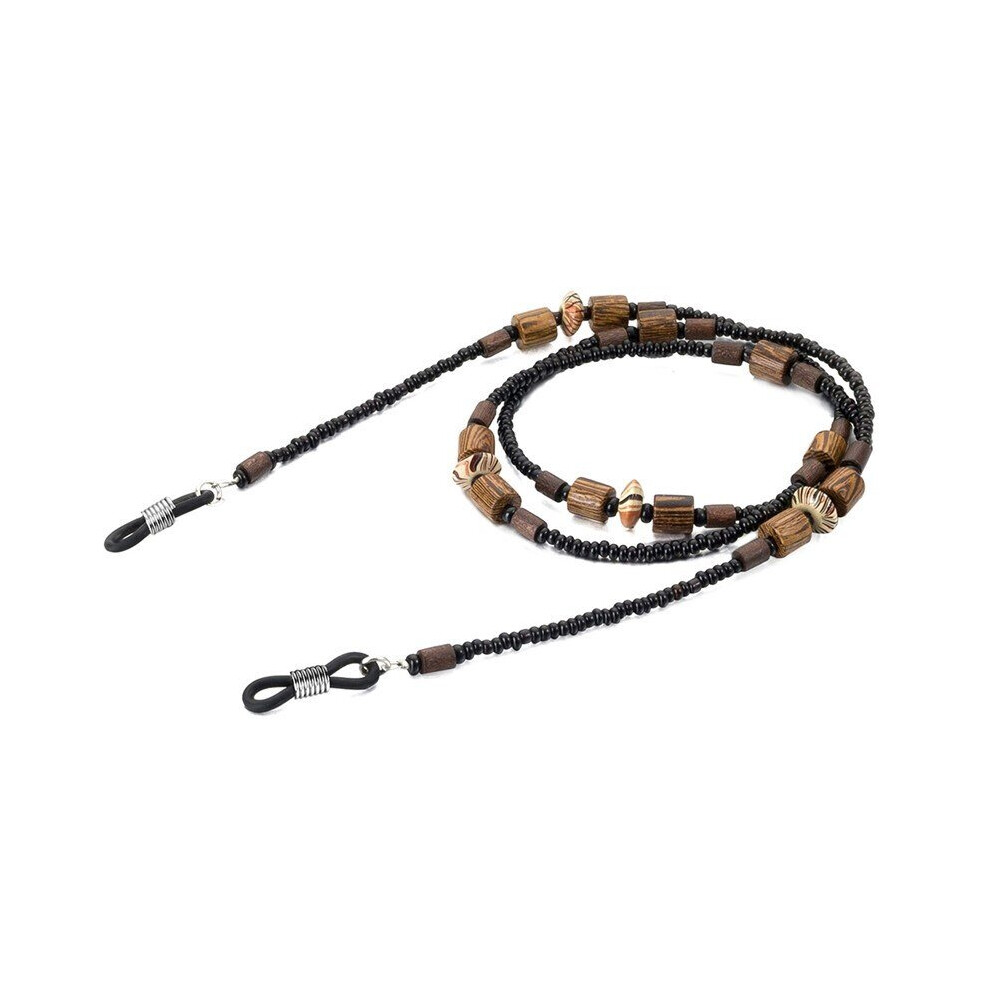 Multicoloured Wooden Beads Beaded Glasses Chain No Fading Sunglasses Lanyard Eyeglass Cord Hanging Neck Strap