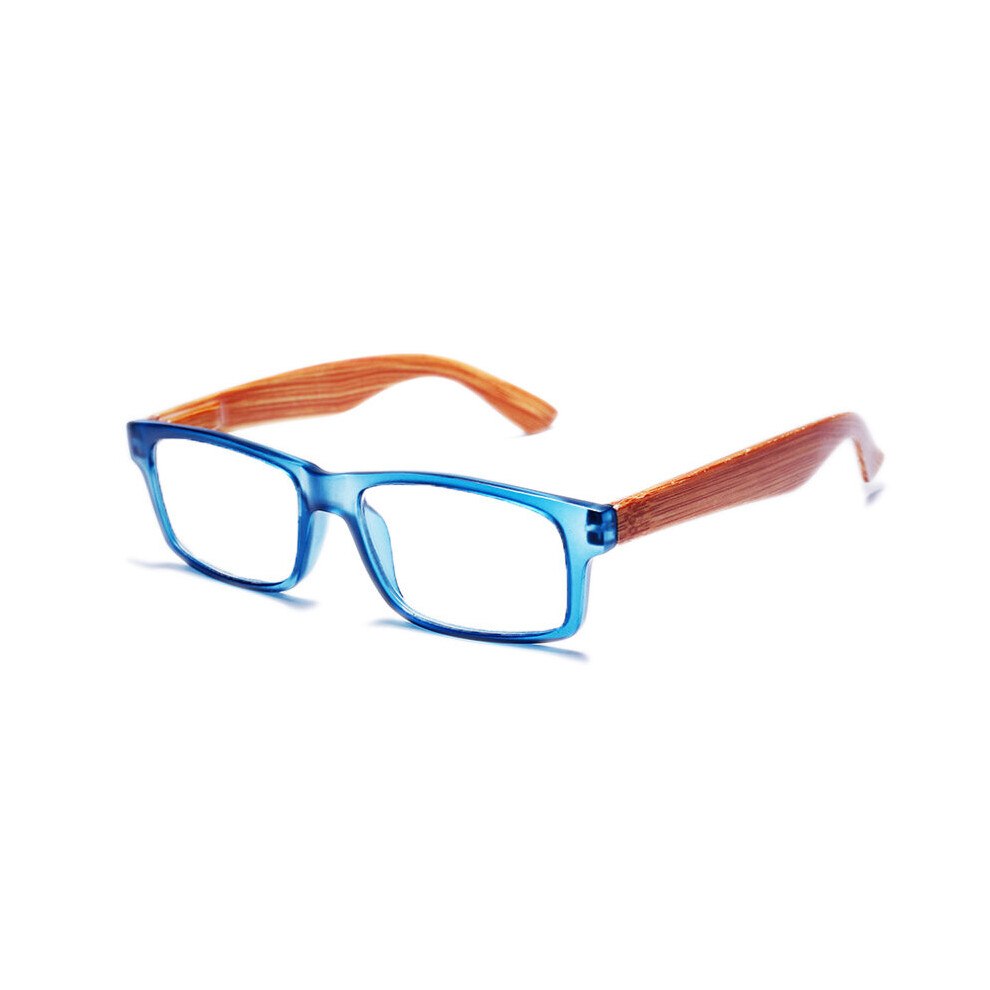 Multicoloured Wood Square Reading Glasses Men Women Transparent Lens Prebyopia Spectacles Hyperopia Eyeglasses Eyewear Unisex