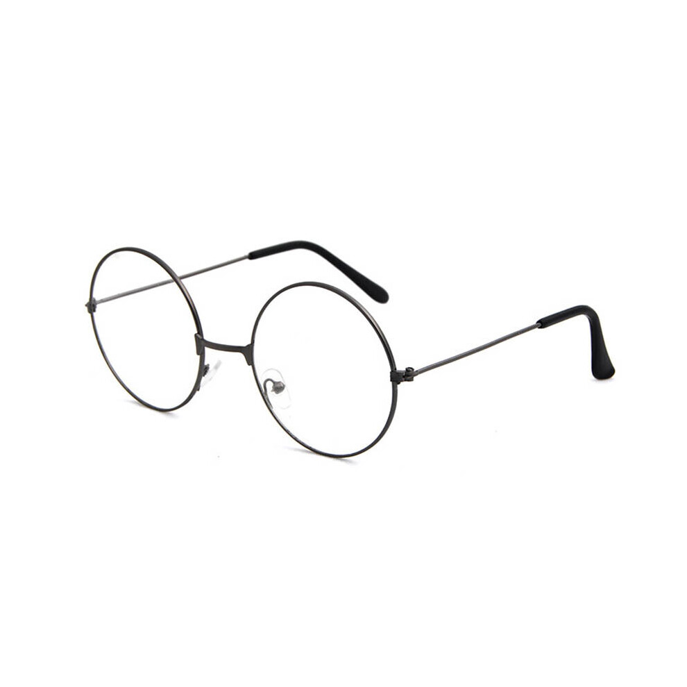 Round Plain Clear Glasses Ultra Light Metal Decoration Transparent Eyewear Prescription Optical Spectacle Frames LL@17