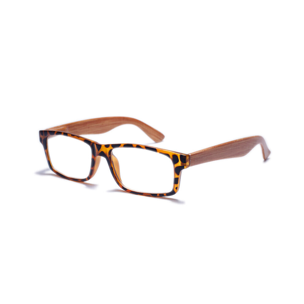 Multicoloured Wood Square Reading Glasses Men Women Transparent Lens Prebyopia Spectacles Hyperopia Eyeglasses Eyewear Unisex