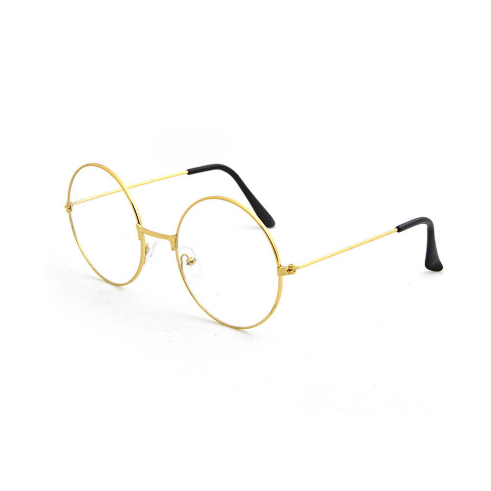 Round Plain Clear Glasses Ultra Light Metal Decoration Transparent Eyewear Prescription Optical Spectacle Frames LL@17