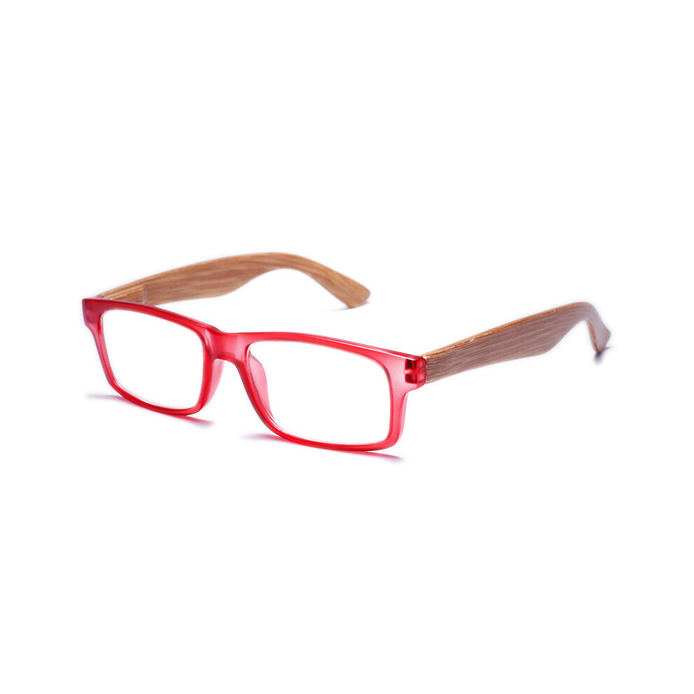 Multicoloured Wood Square Reading Glasses Men Women Transparent Lens Prebyopia Spectacles Hyperopia Eyeglasses Eyewear Unisex