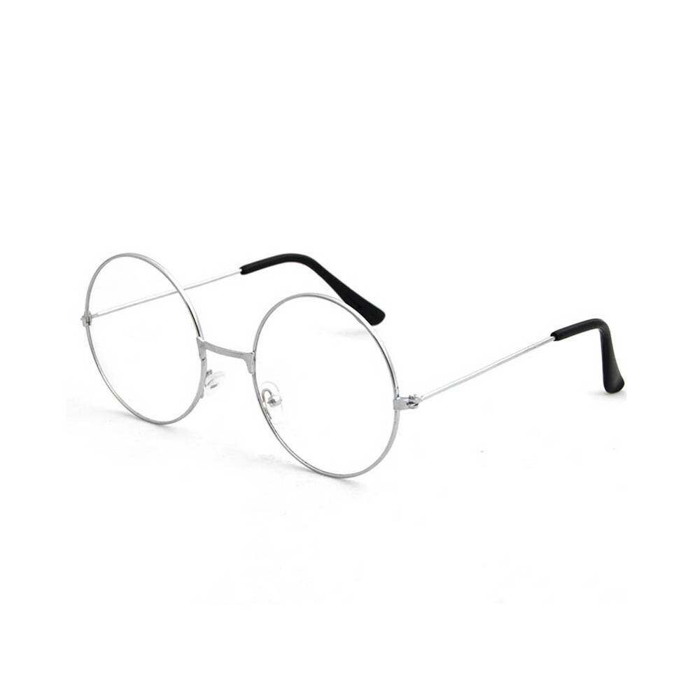 Round Plain Clear Glasses Ultra Light Metal Decoration Transparent Eyewear Prescription Optical Spectacle Frames LL@17