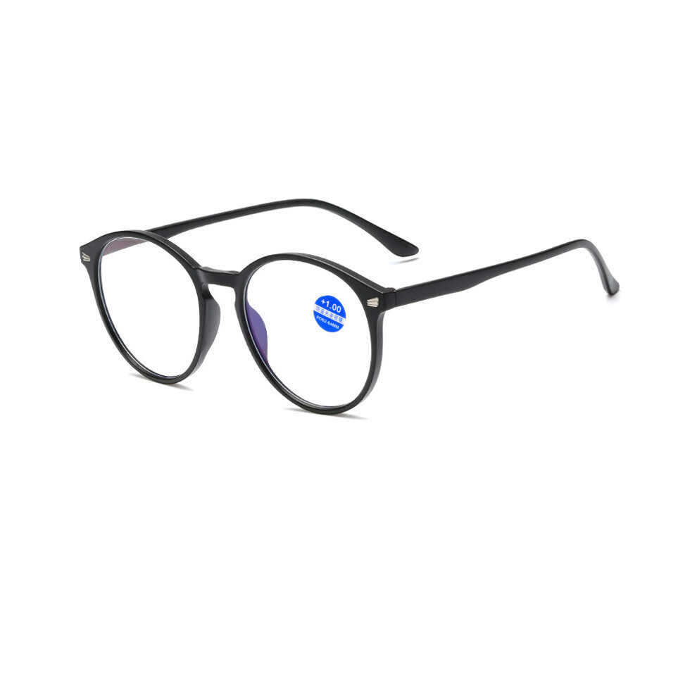 Retro Anti Light Reading Glasses Ladies Round Presbyopia Eyeglasses Women Computer Prescription Eyewear