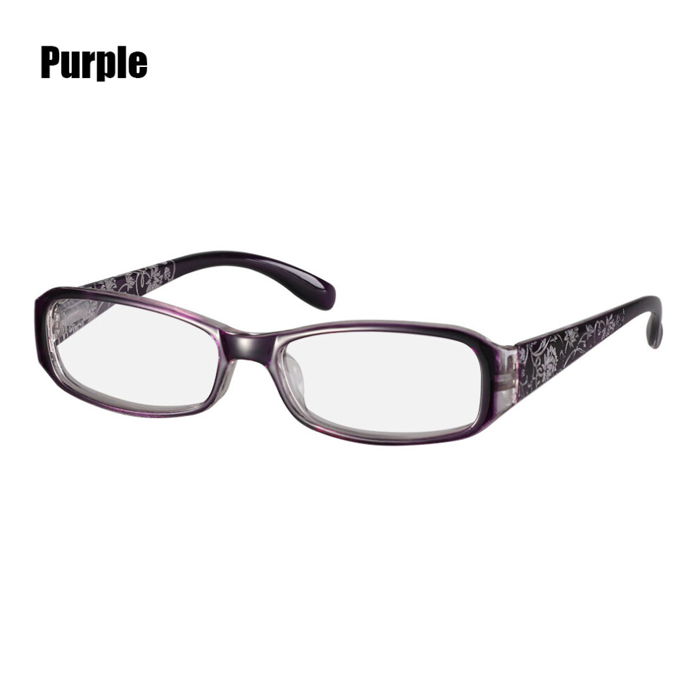 Flower Print Resin Reading Glasses for Men Women Eyewear Protector Glasses Presbyopic +1.0~+4.0