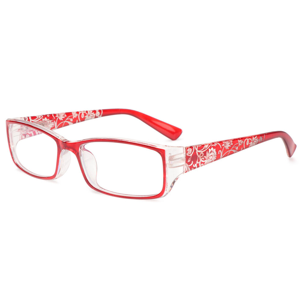 Flower Print Resin Reading Glasses for Men Women Eyewear Protector Glasses Presbyopic +1.0~+4.0