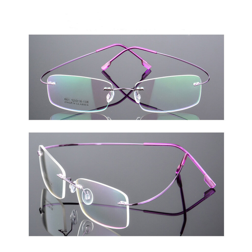 1Pc Reading Glasses Flexible Ultralight Rimless Eyeglasses Memory Titanium Magnetic Presbyopic Eyewear Accessories +1.0~+3.5