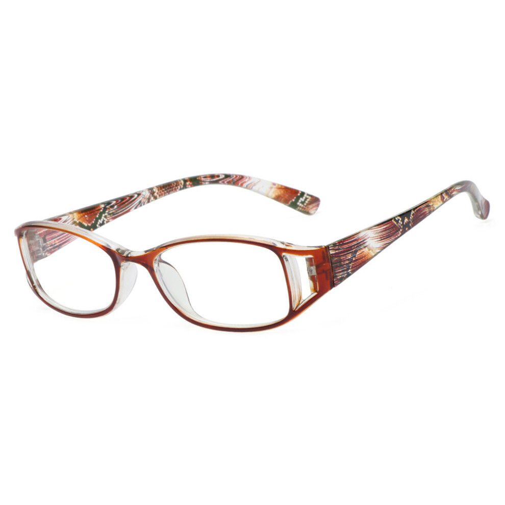 Flower Print Resin Reading Glasses for Men Women Eyewear Protector Glasses Presbyopic +1.0~+4.0