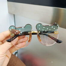 Children's Sunglasses Infant's Retro Solid Ultraviolet-proof Round Convenience Glasses Eyeglass For Kids