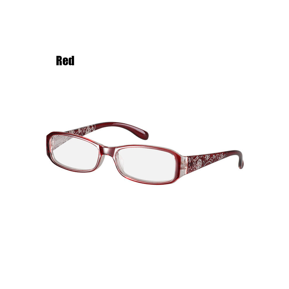 Flower Print Resin Reading Glasses for Men Women Eyewear Protector Glasses Presbyopic +1.0~+4.0