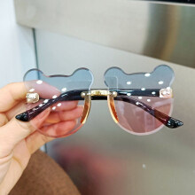 Children's Sunglasses Infant's Retro Solid Ultraviolet-proof Round Convenience Glasses Eyeglass For Kids
