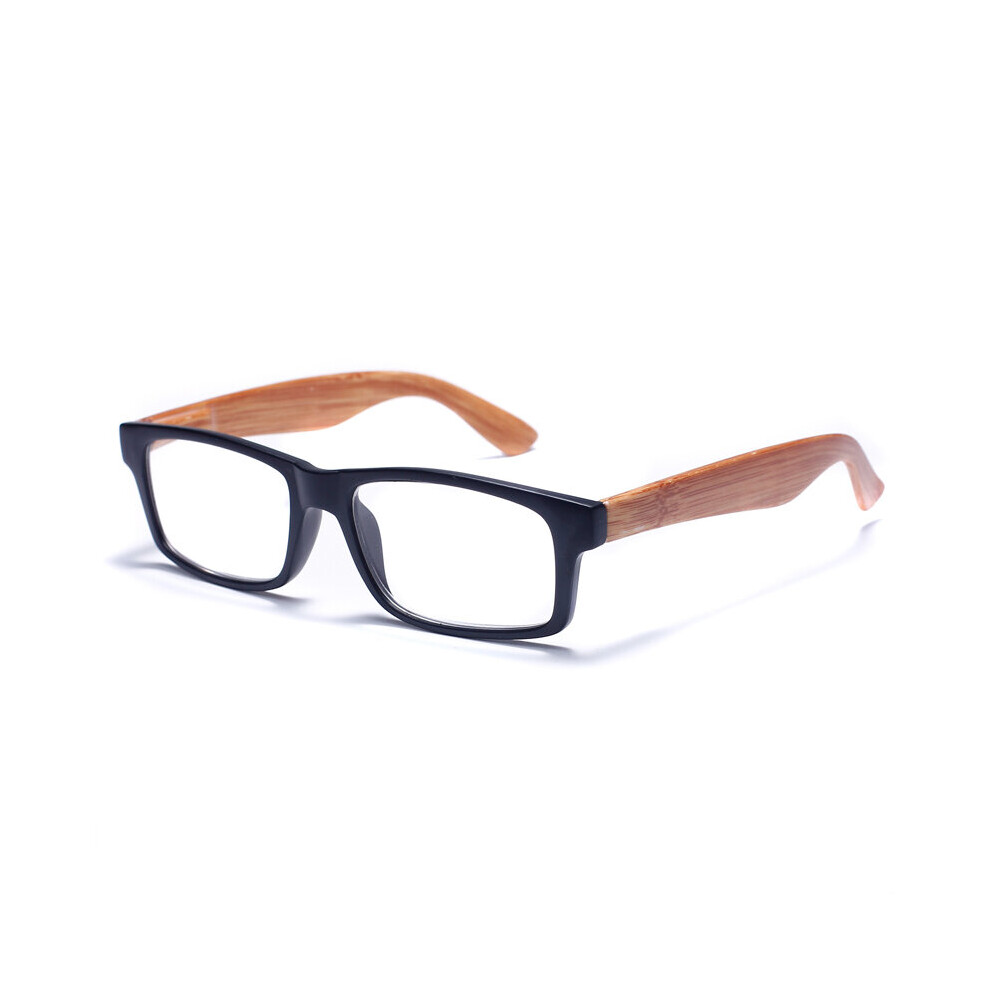 Multicoloured Wood Square Reading Glasses Men Women Transparent Lens Prebyopia Spectacles Hyperopia Eyeglasses Eyewear Unisex