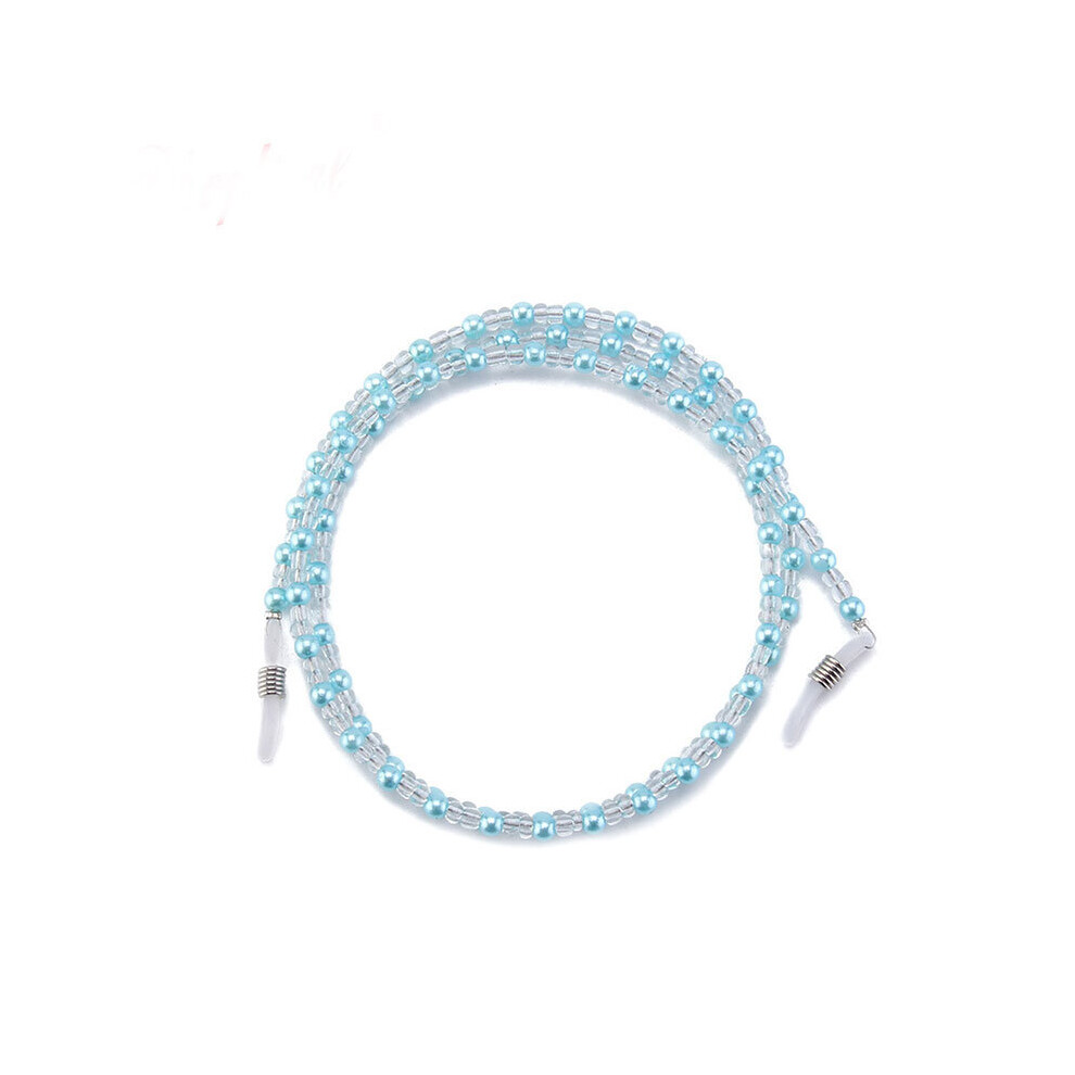 Sunglasses Mask Chains Clear Crystal Necklace For Women Beaded Glasses Holder Strap Lanyard Kids Accessories